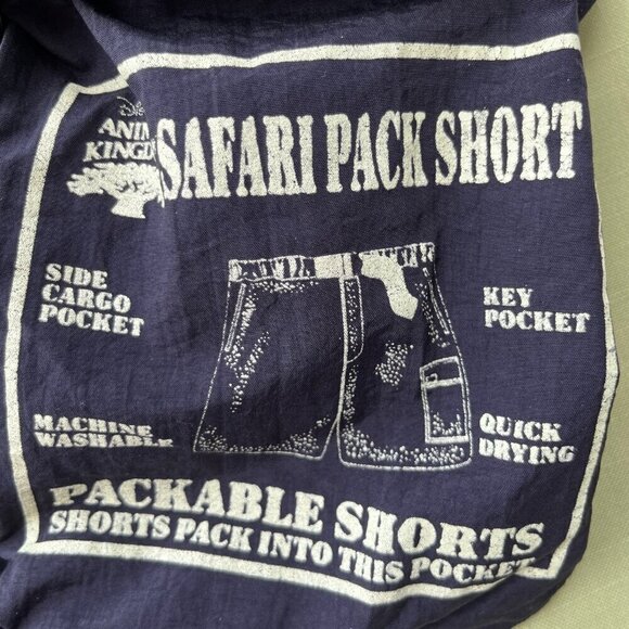 Disney Shorts Men"s M  Black  Elastic Waist Nylon Belted  Lightweight - Picture 9 of 16